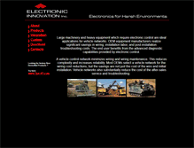 Tablet Screenshot of electronicinnovation.ca